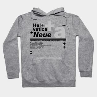 Helvetica Neue Retro Typeface Design Hoodie